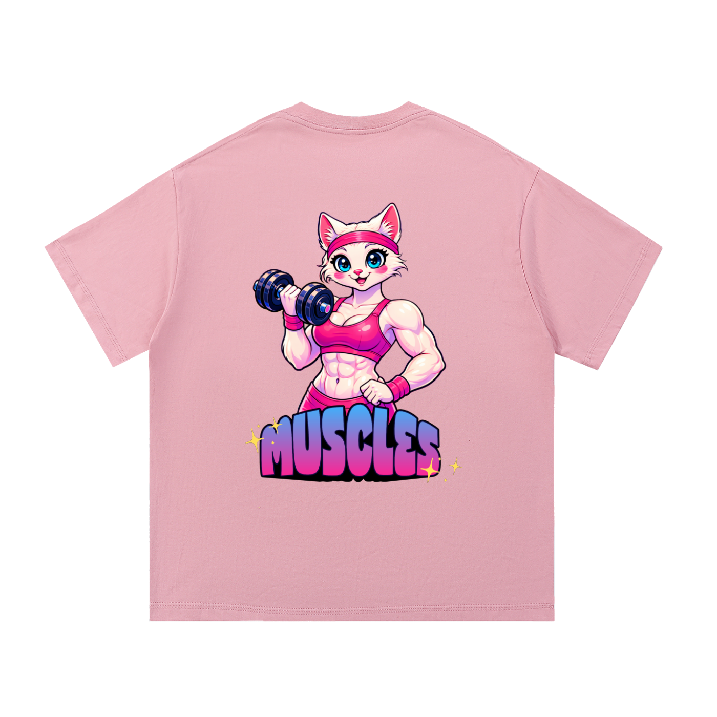 Kitten Muscles Cotton T-Shirt