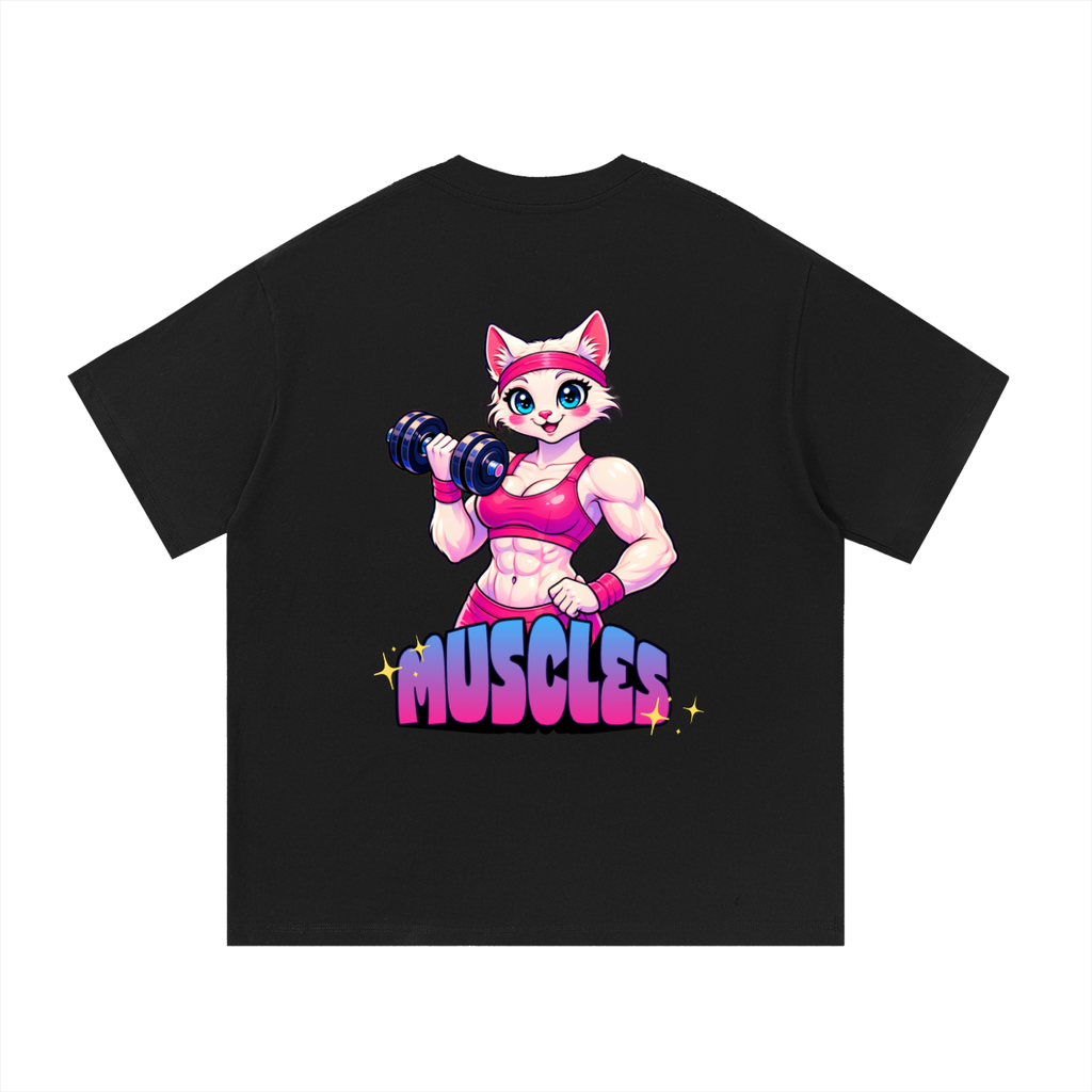 Kitten Muscles Cotton T-Shirt