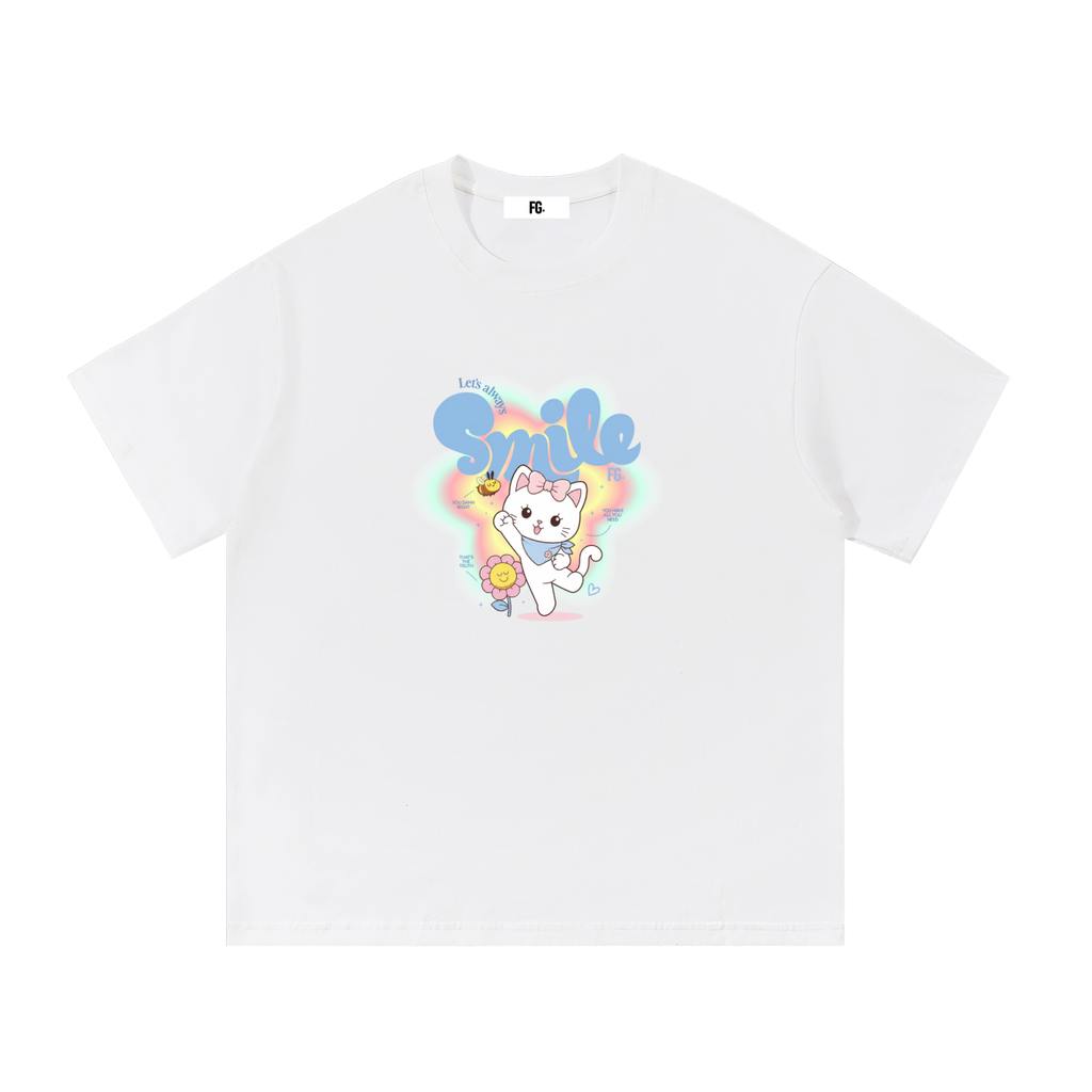 Let's always Smile Cotton T-Shirt