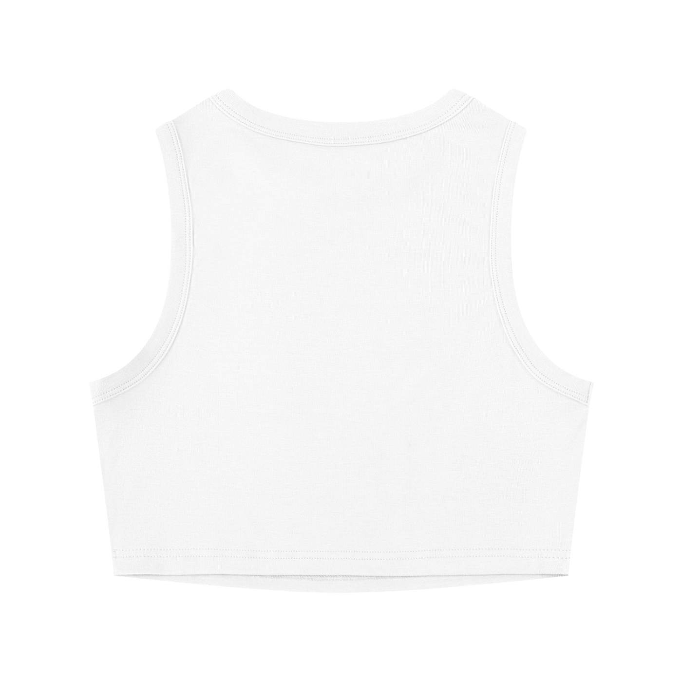 UNIQUE. Crewneck Crop Tank Top