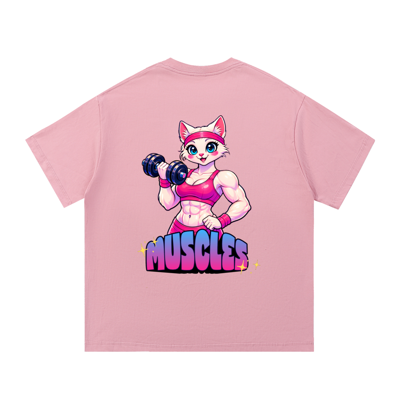 Kitten Muscles Cotton T-Shirt