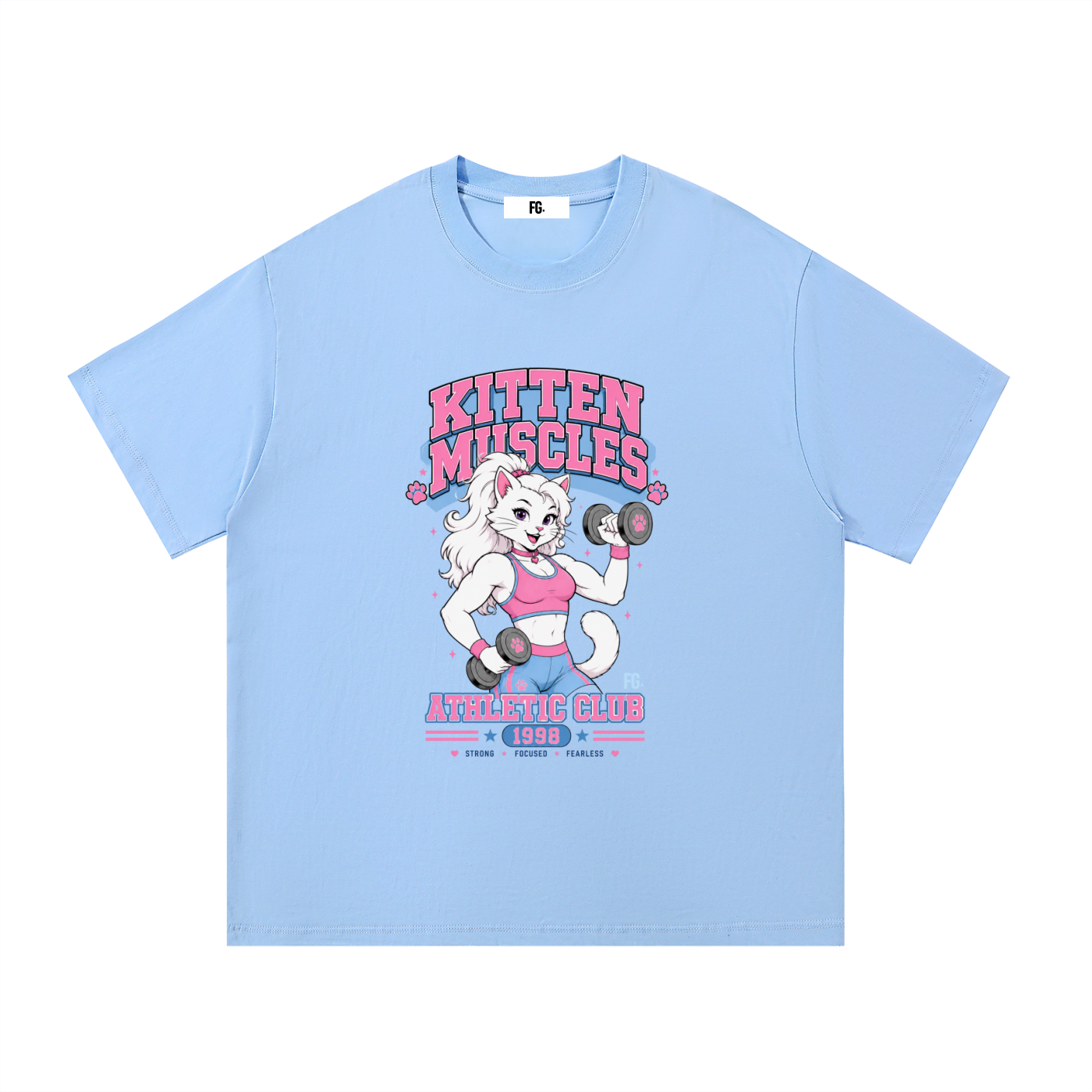 Kitten Muscles Cotton T-Shirt