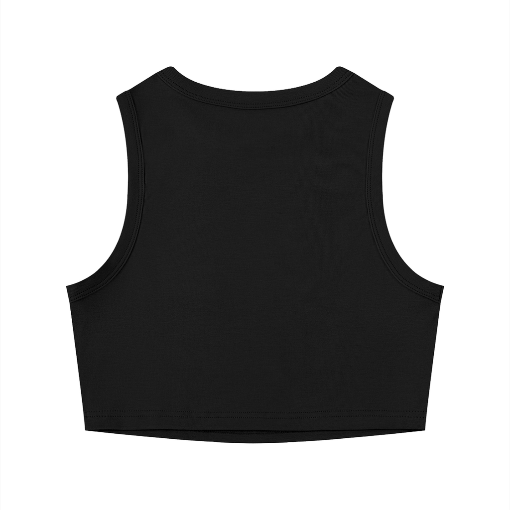 UNIQUE. Crewneck Crop Tank Top