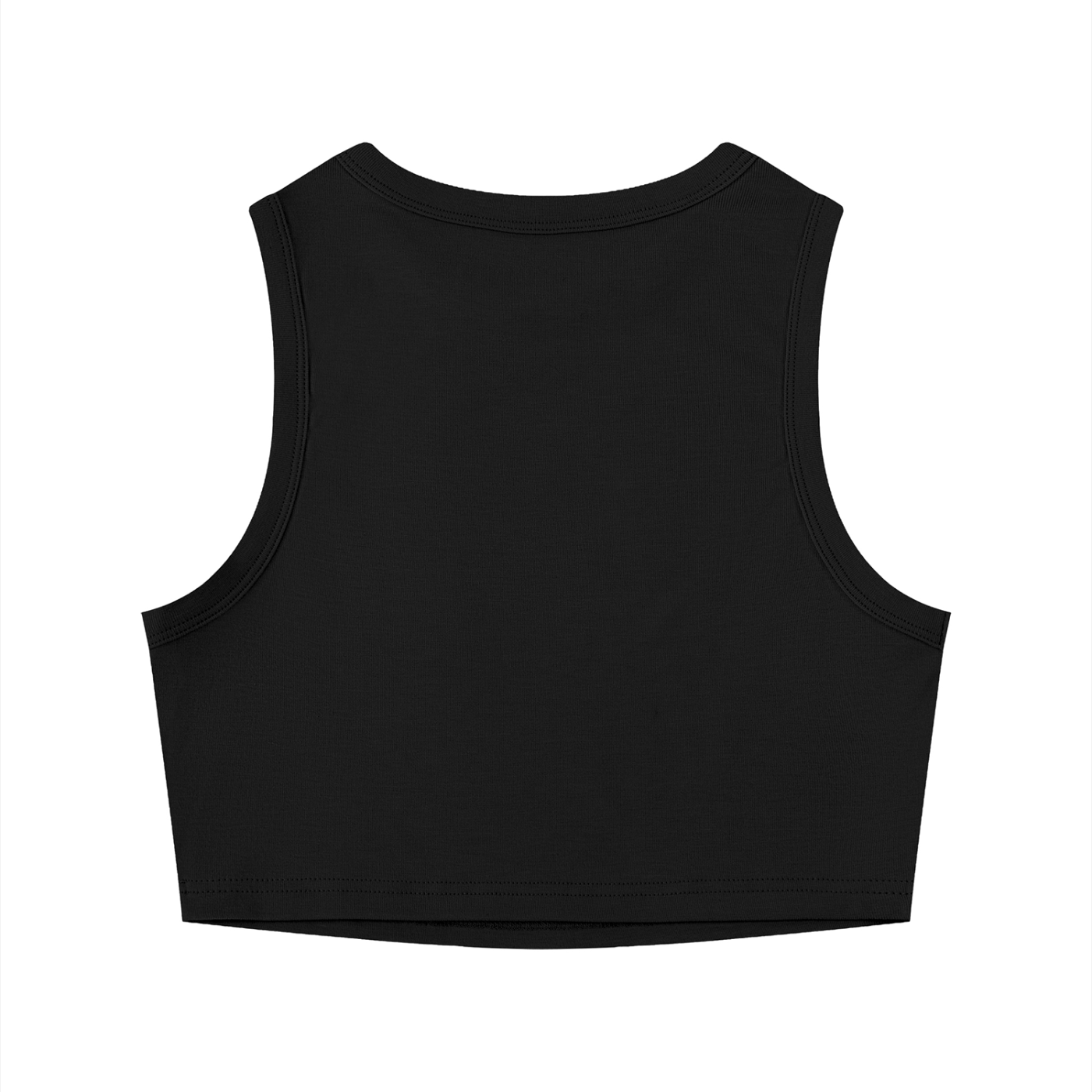 UNIQUE. Crewneck Crop Tank Top