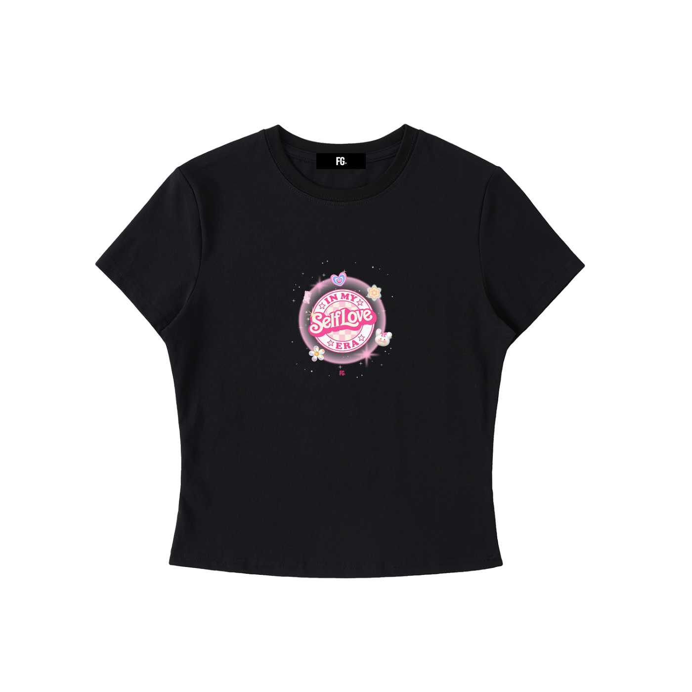 In my SelfLove era Bodycon Crewneck T-Shirt