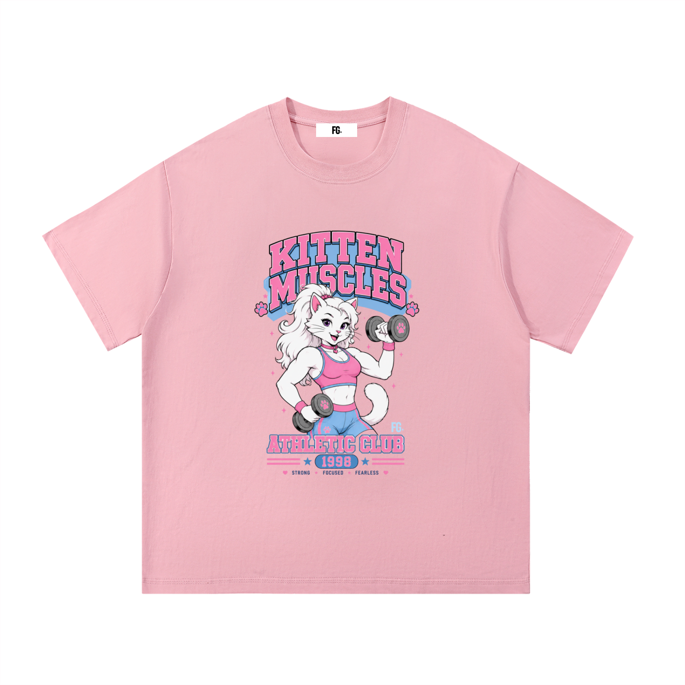 Kitten Muscles Cotton T-Shirt