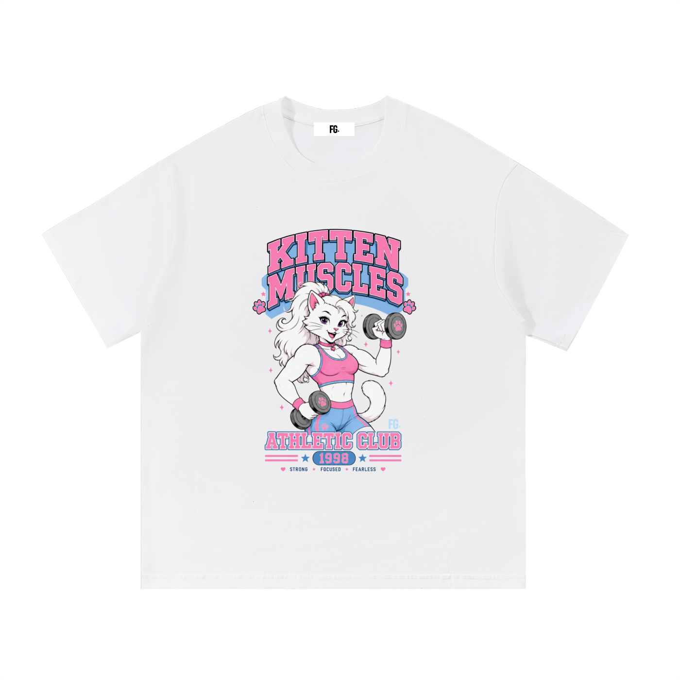 Kitten Muscles Cotton T-Shirt