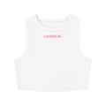 UNIQUE. Crewneck Crop Tank Top